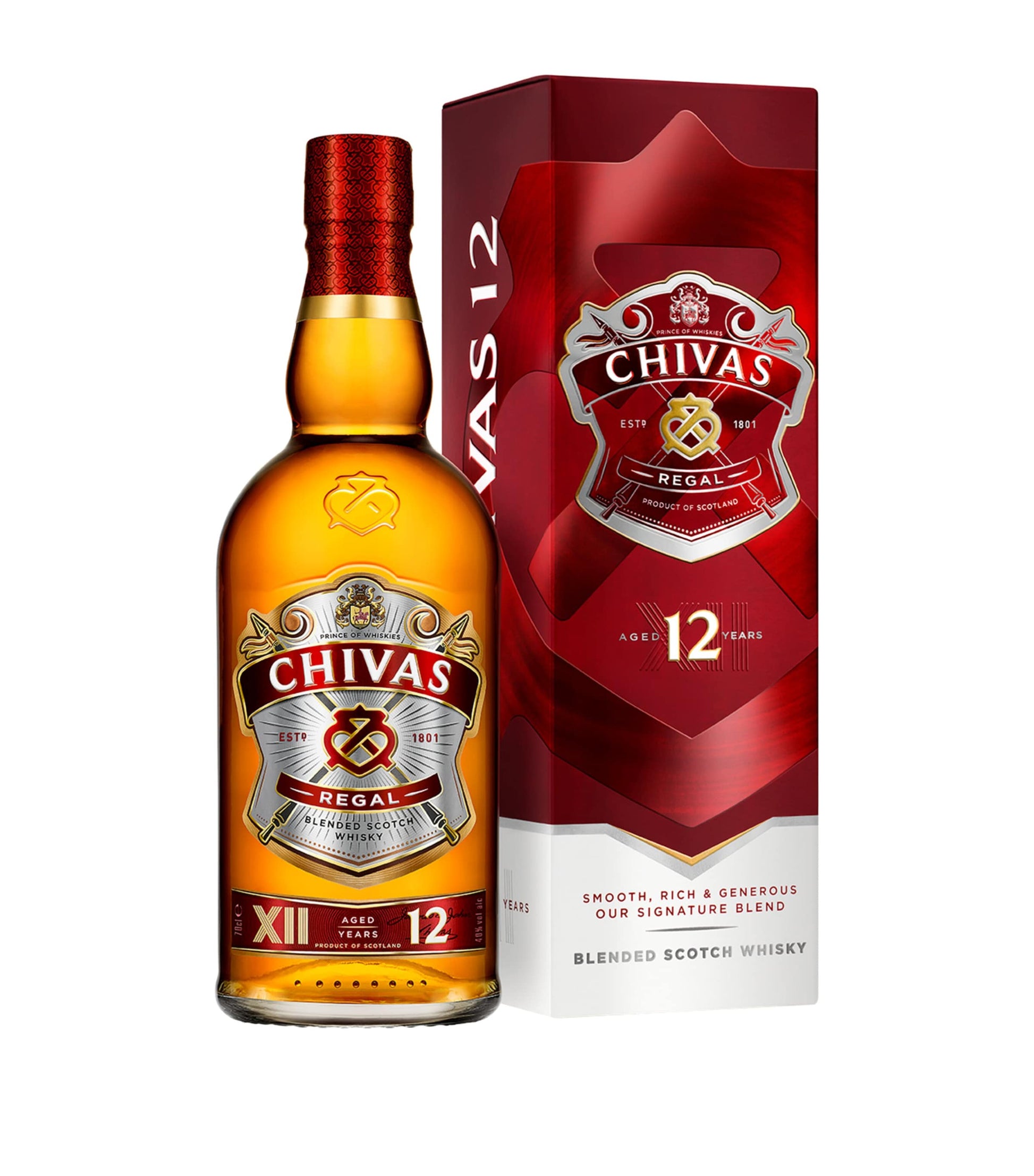 Chivas Regal 12-Year-Old Whiskey (70cl)