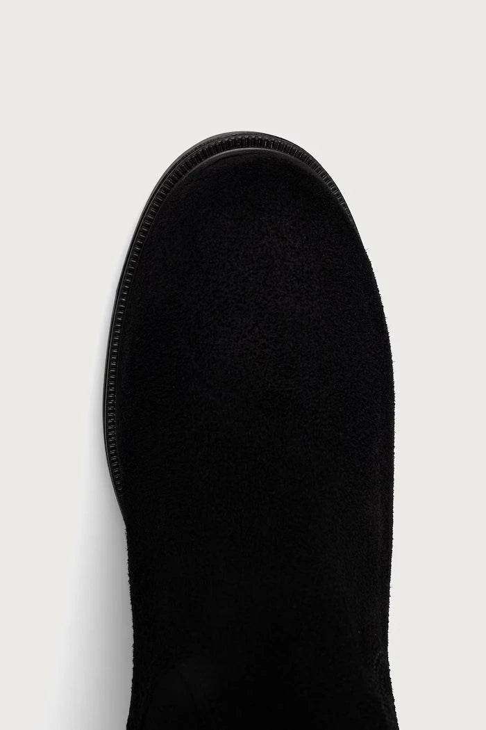 Diz Altı Kadın Süet Çizme ENAMEL FLAG SUEDE HIGH CHELSEA