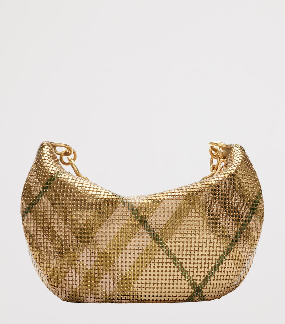 Beige Chainmail Shoulder Bag