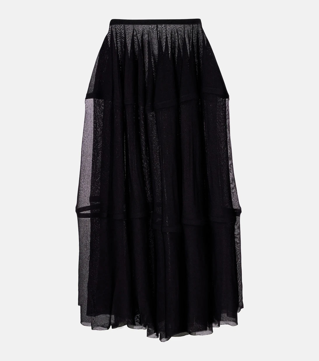 Alaïa - Semi-sheer midi skirt
