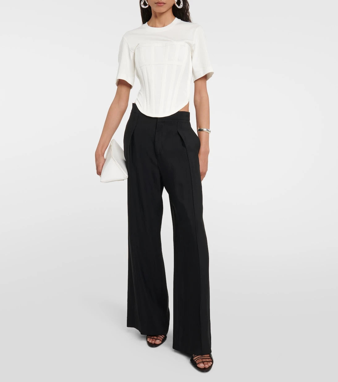 Dion Lee - Corset cotton jersey T-shirt