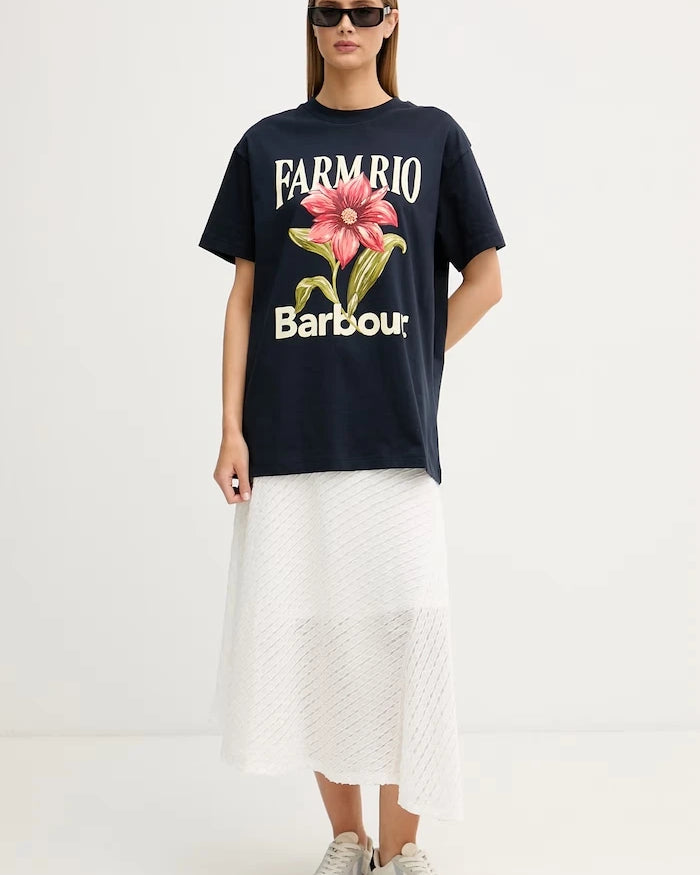 Barbour тениска дамска от памук x Farm Rio