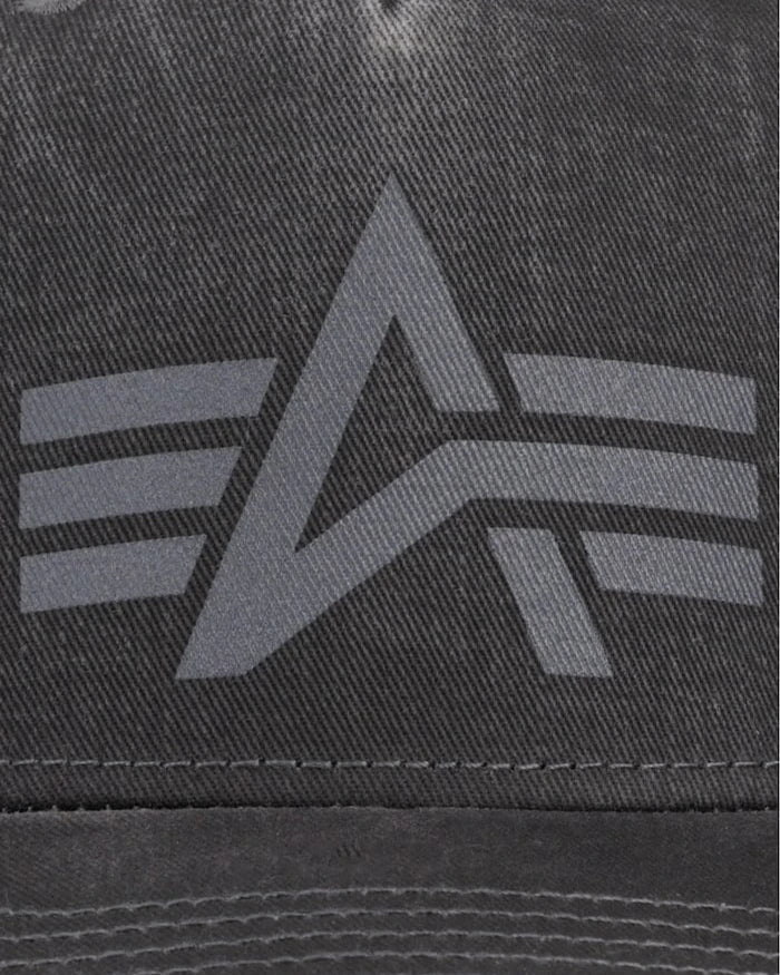 Alpha Industries деним козирkalı şapka DTM Logo Baseball