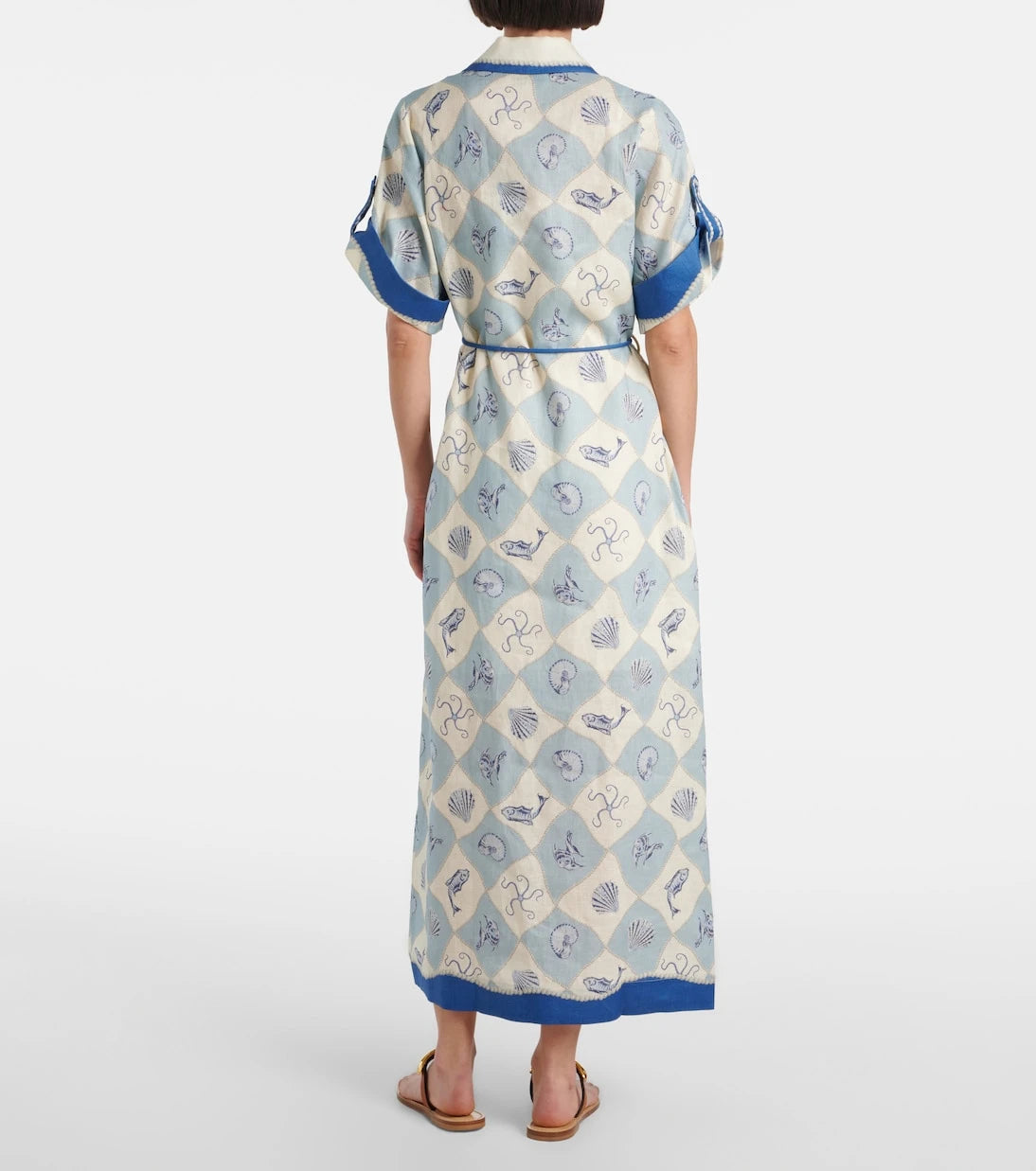 Alémais - Pia printed linen shirt dress