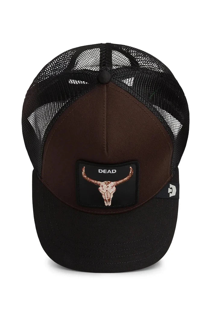 Goorin Bros шапка с козирка от памук Dead Skull Trucker