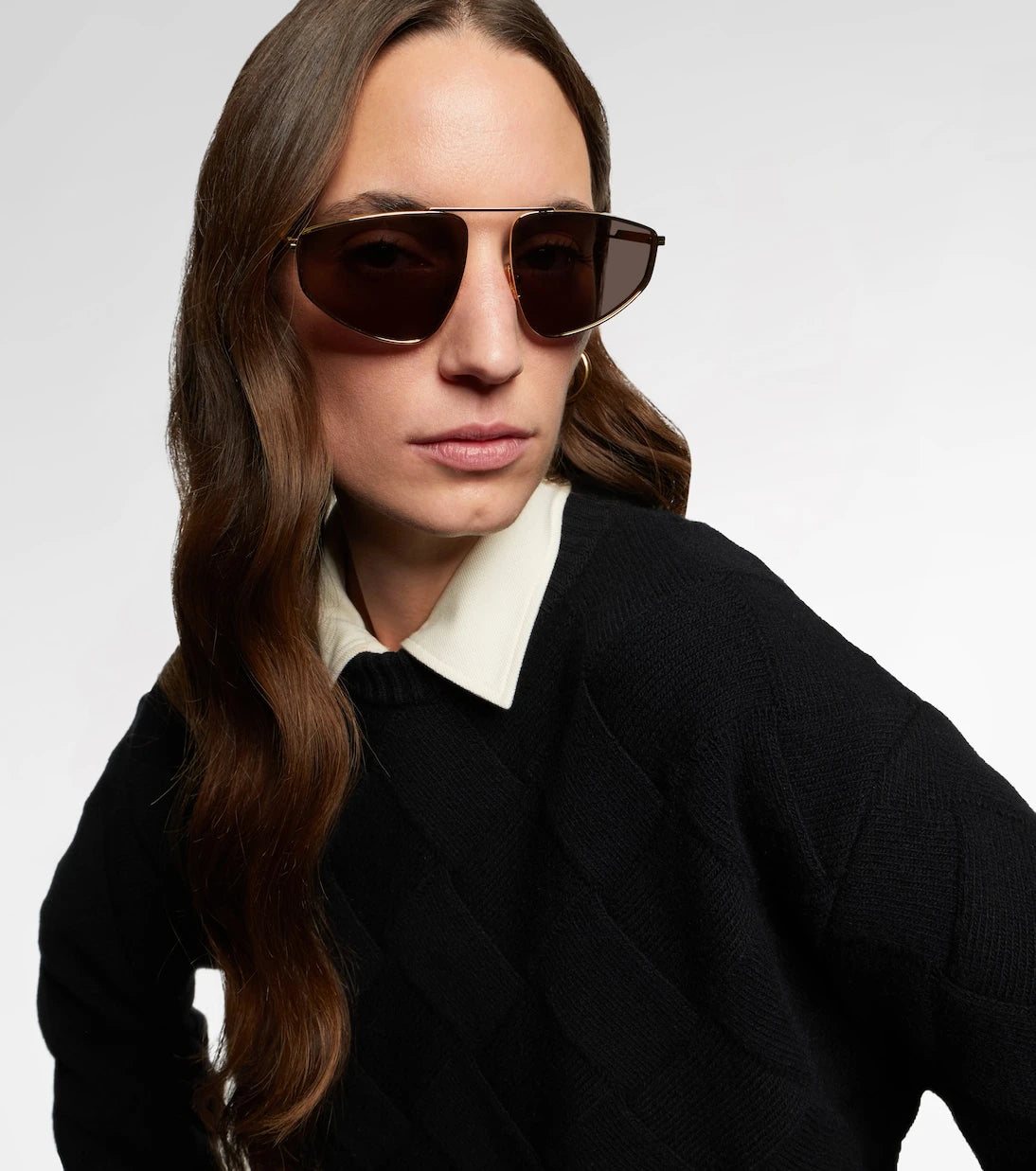 Bottega Veneta - Light Ribbon aviator sunglasses