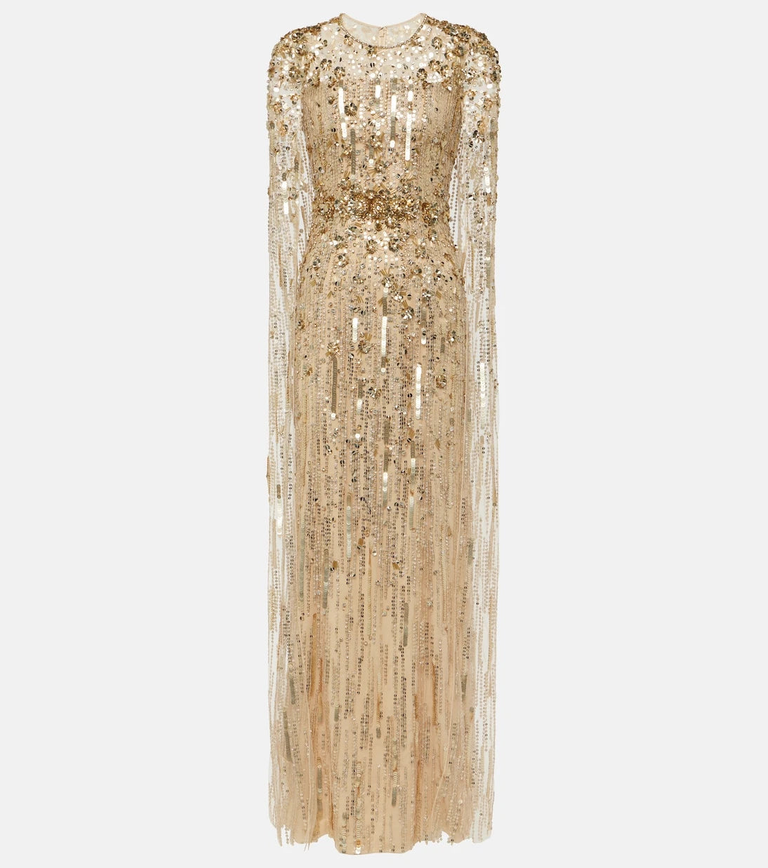Jenny Packham - Ruby caped sequined gown