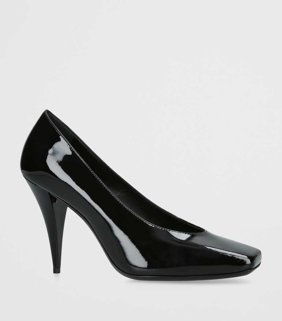 Givenchy Black Leather Square-Toe Pumps 95