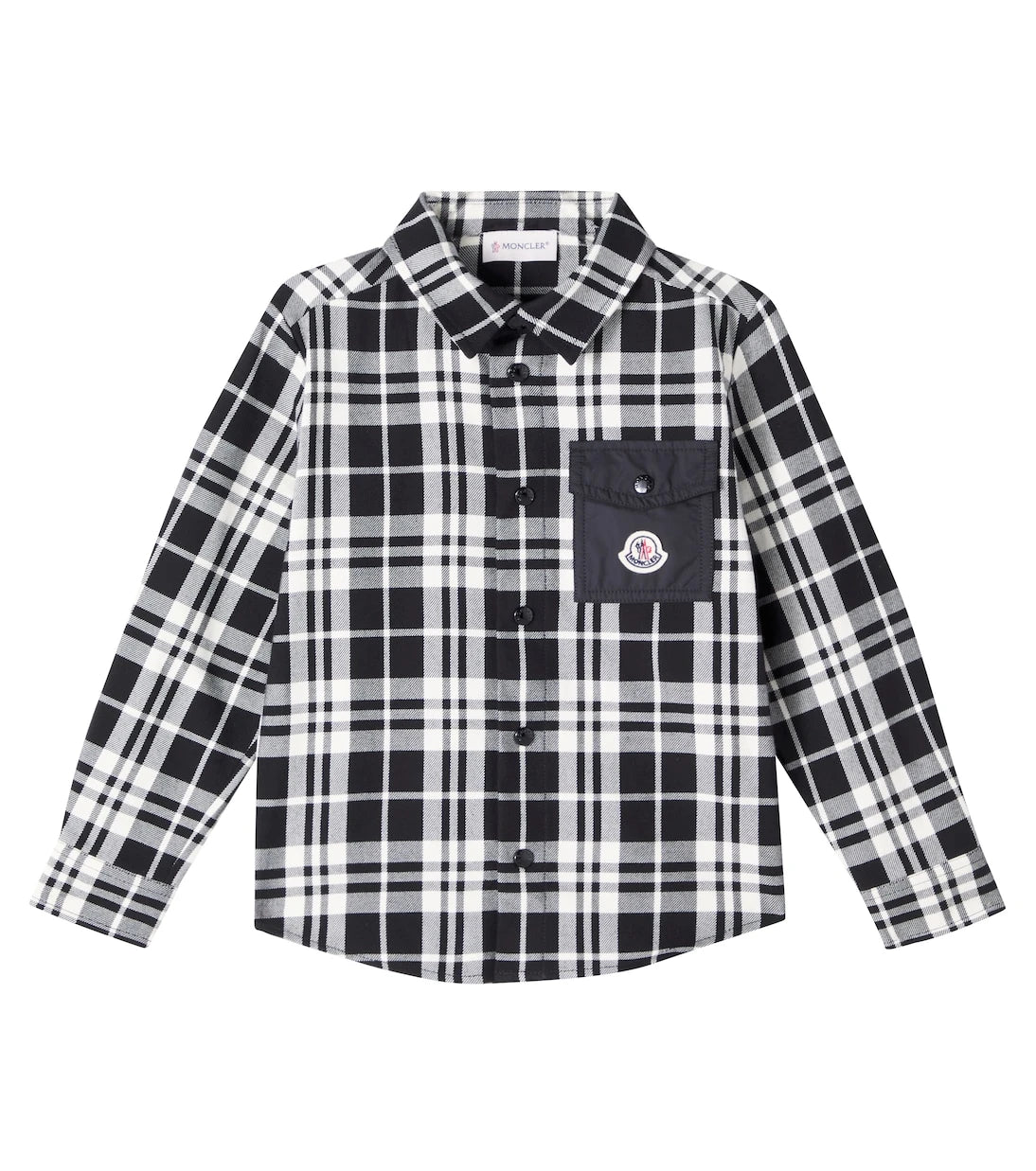 Moncler Enfant - قميص قطني كاروهات