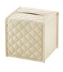 Quilted Leather Tissue Box