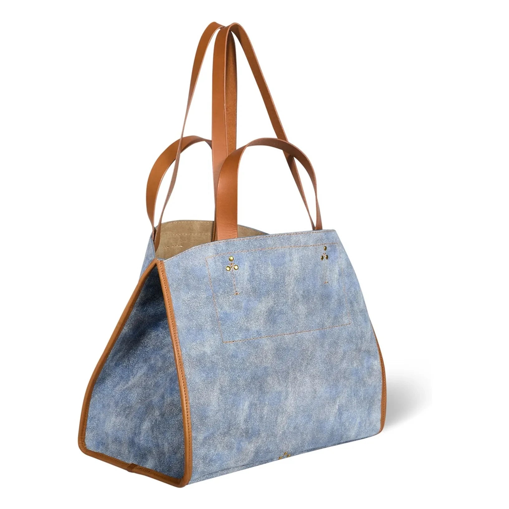 Jérôme Dreyfuss - Léon M Velvet crust bag | Washed blue