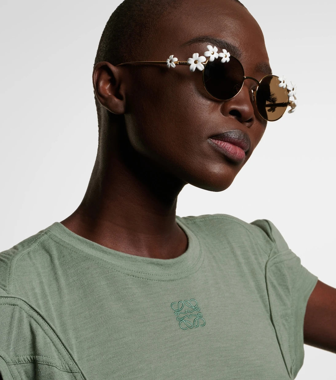 Loewe - Signature floral round sunglasses