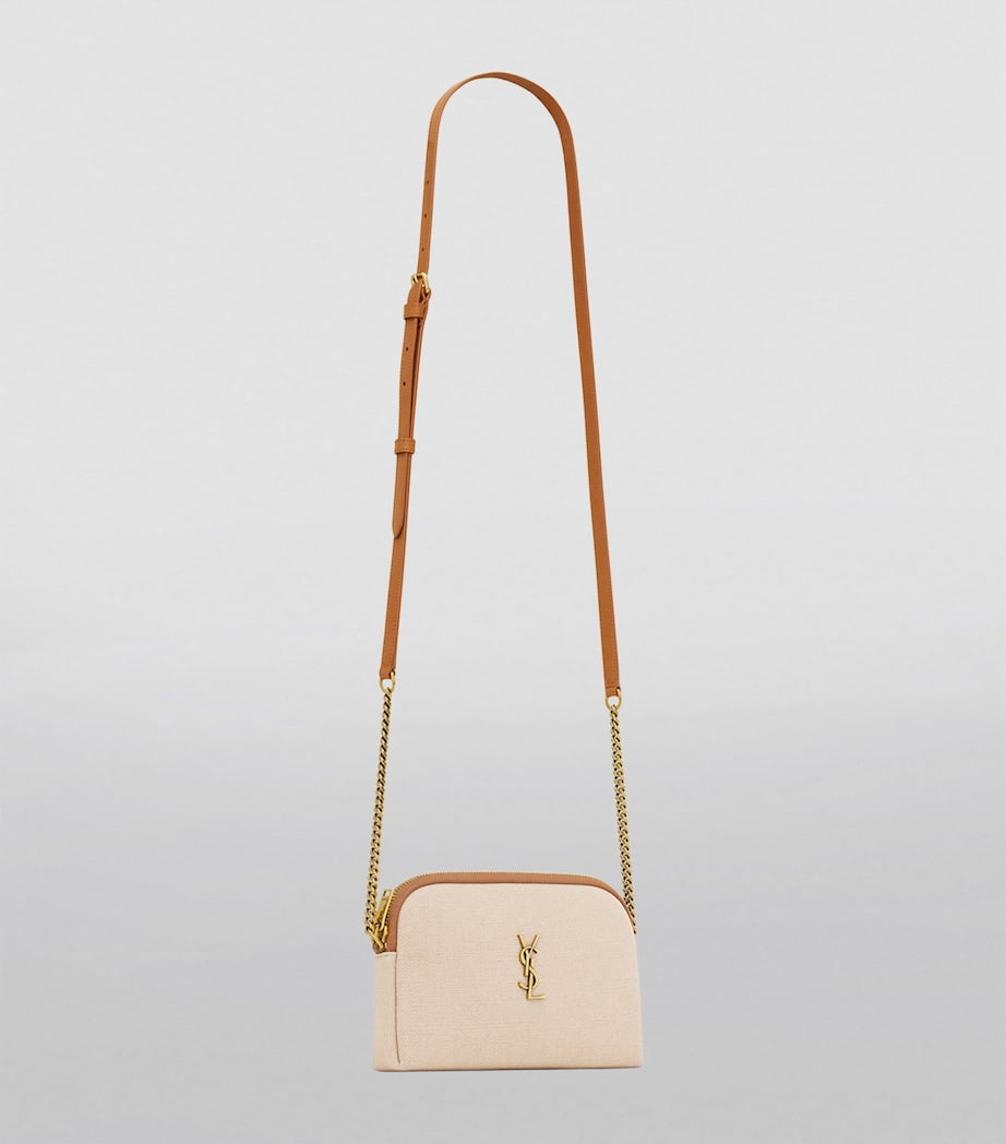 Saint Laurent Nude Mini Woven Gaby Cross-Body Bag