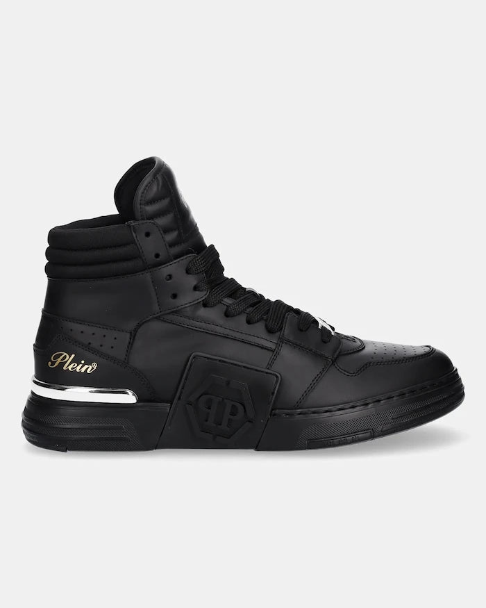 Кожени маратонки Philipp Plein Phantom Kicks High Top