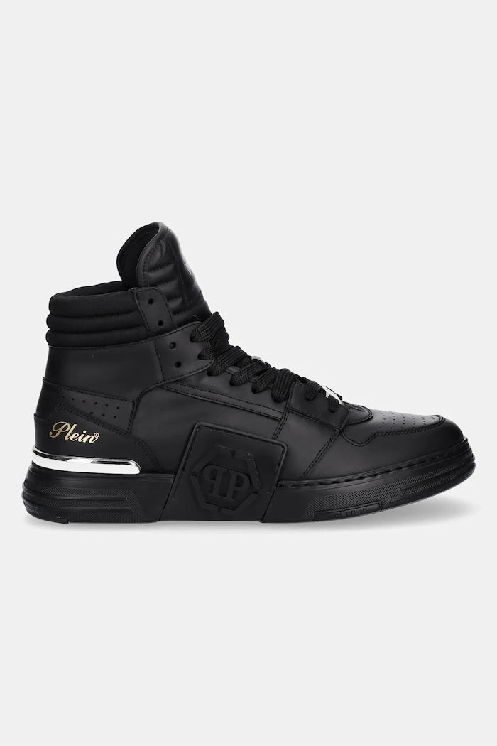 Кожени маратонки Philipp Plein Phantom Kicks High Top