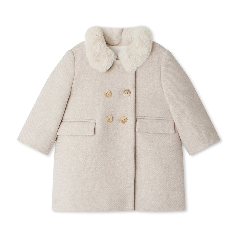 Wool-Blend Moka Coat (12-18 Months)