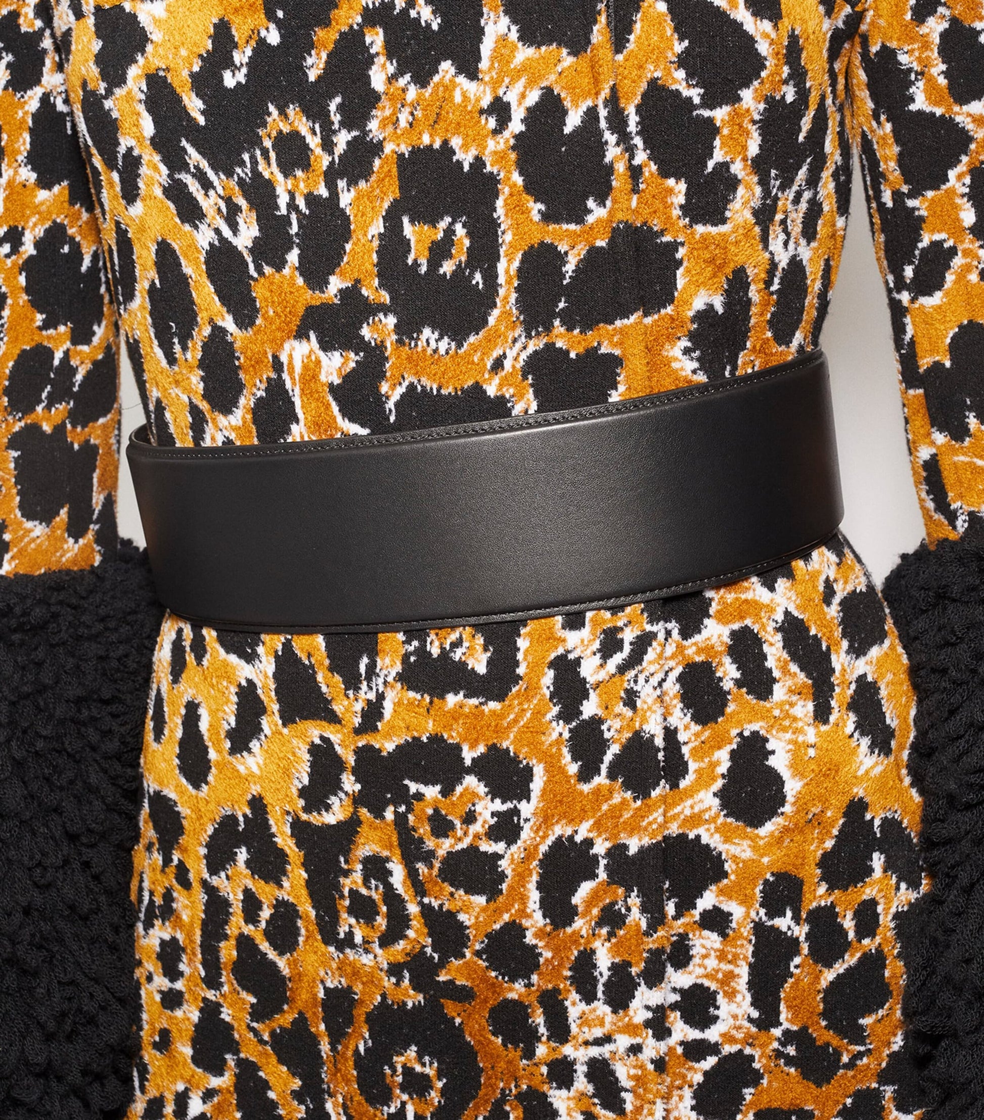 Black Large Leather Belt