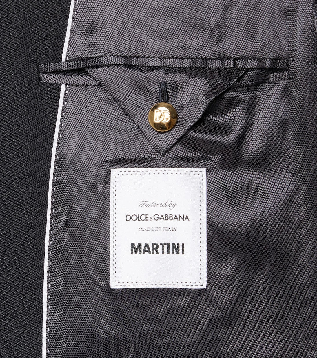 Dolce&Gabbana - Yamalı yün ve ipek blazer