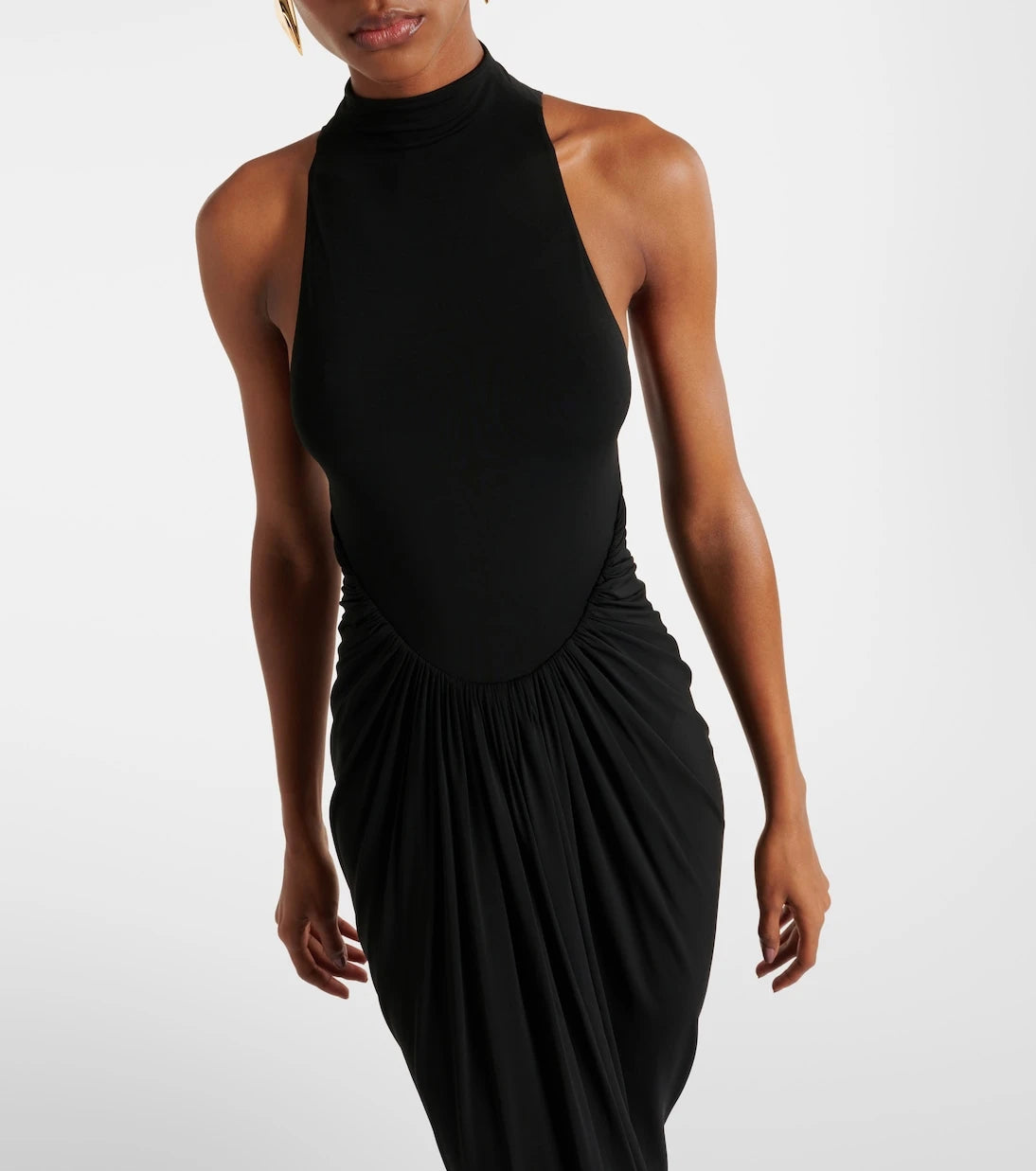 Alaïa - Halterneck draped gown