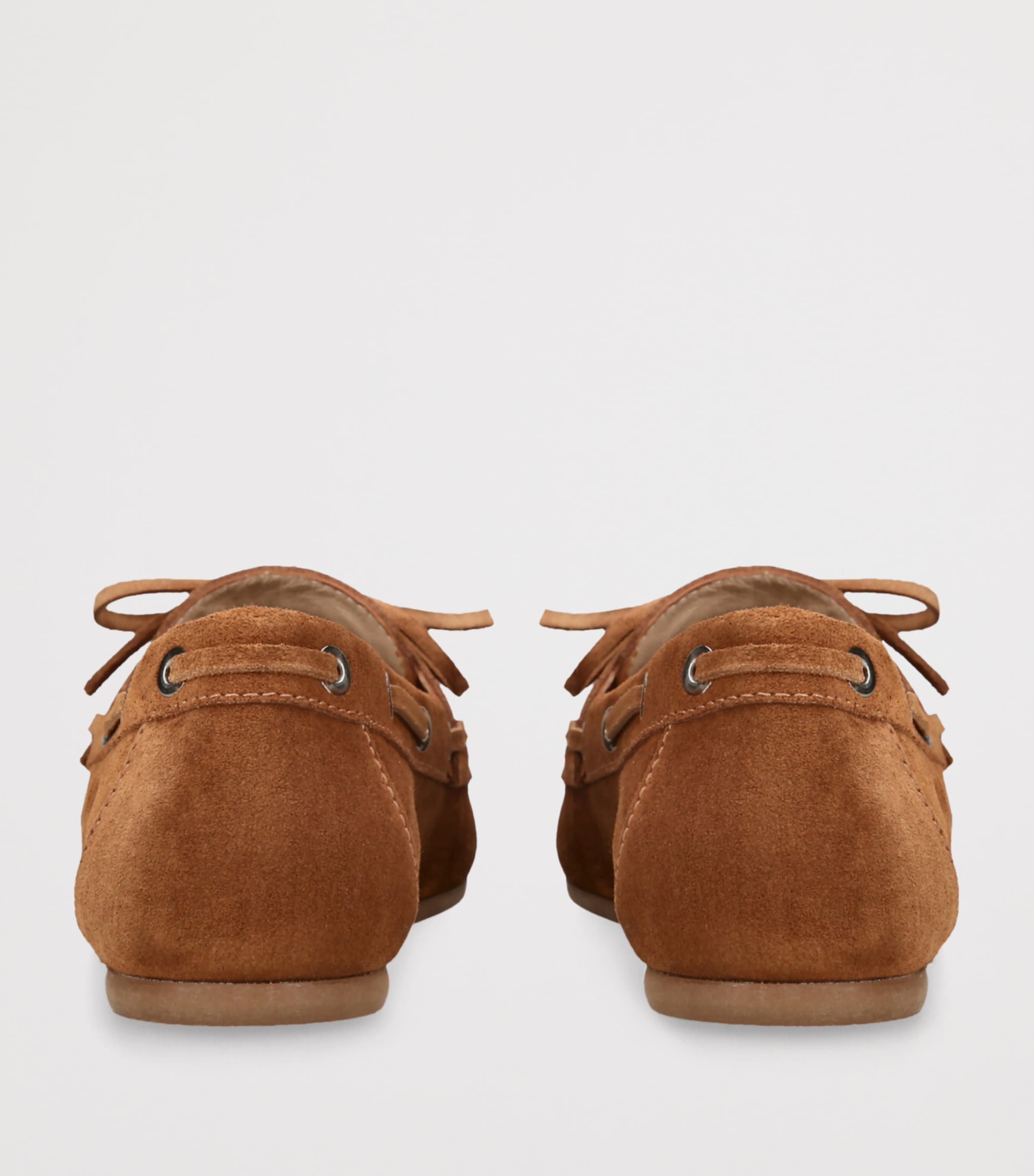 Stuart Weitzman Brown Suede Tinsley Moccasins