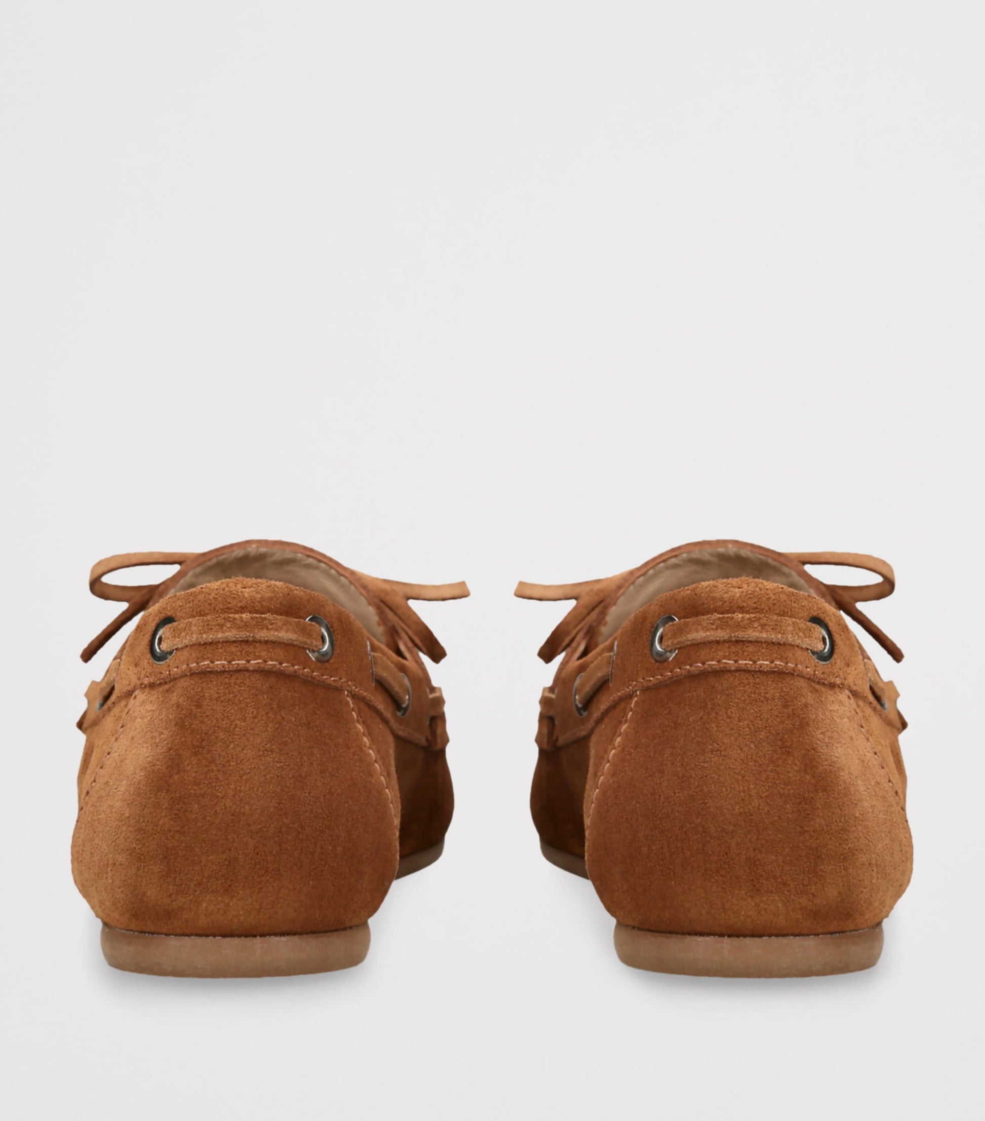 Stuart Weitzman Brown Suede Tinsley Moccasins