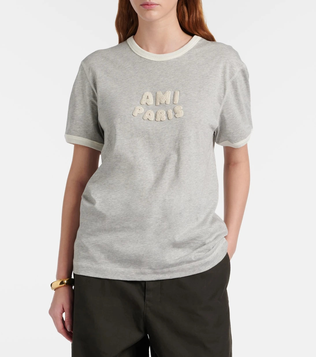 Ami Paris - Logo cotton jersey T-shirt