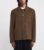 Officine Generale Brown Wool Overshirt