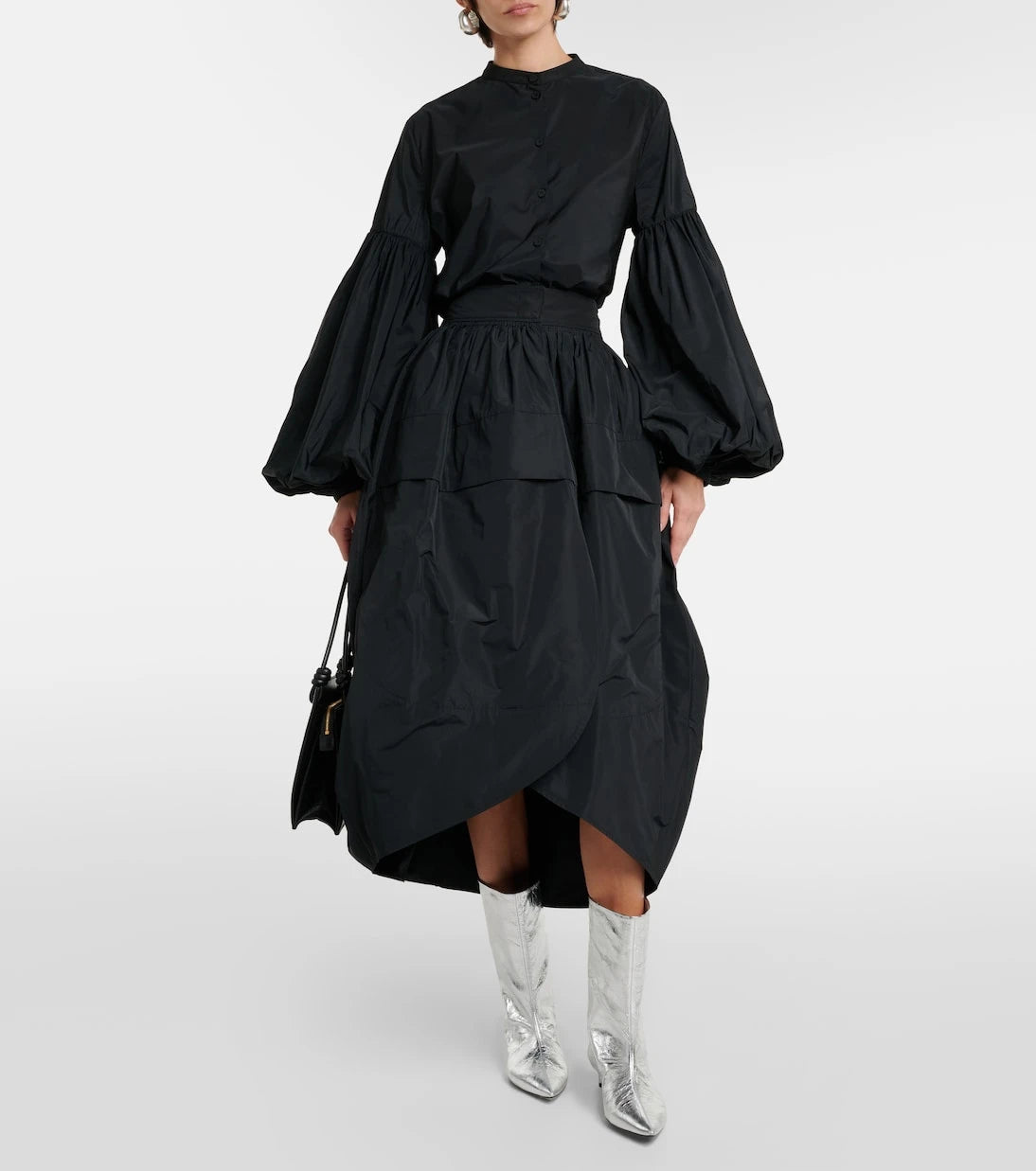 Jil Sander - Metallic leather ankle boots