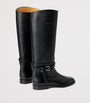 Black Leather Donnely Boots
