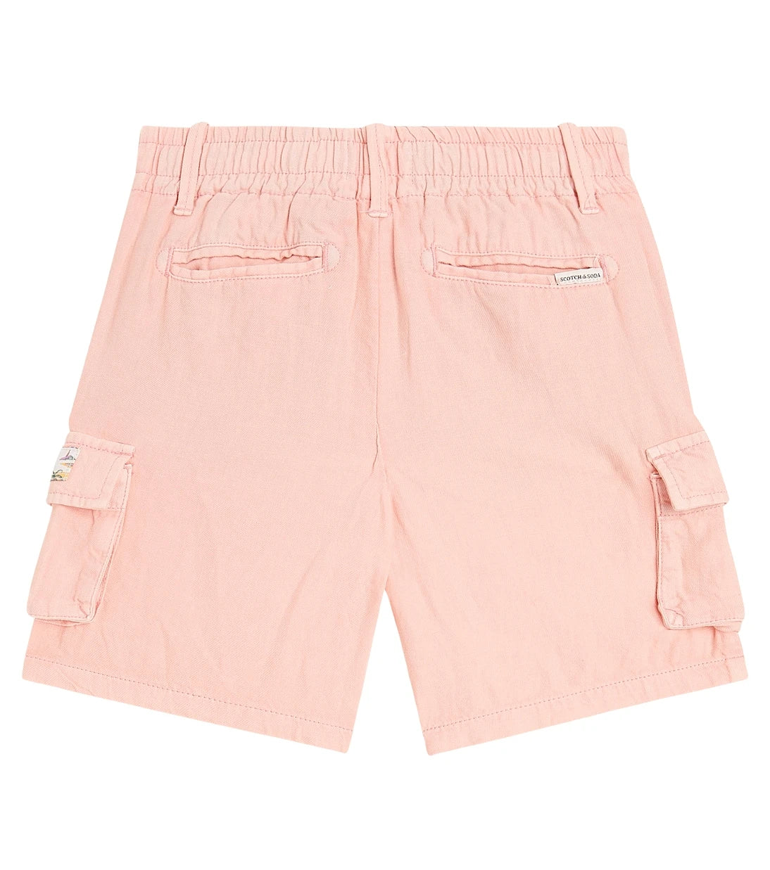 Scotch & Soda Kids - Cotton and linen cargo shorts