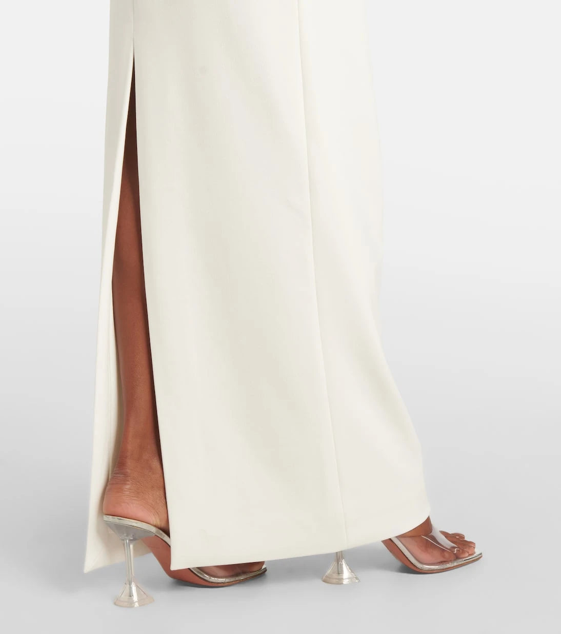 Solace London - Cassia twill and crêpe gown