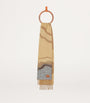 LOEWE Brown Alpaca-Blend Marble Scarf