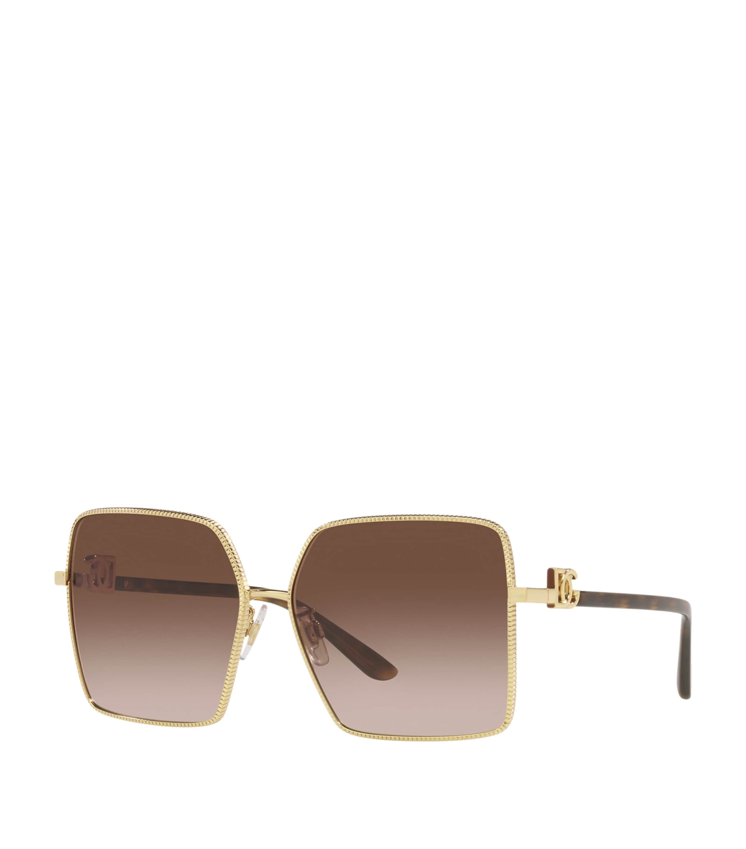 Gold Square Sunglasses