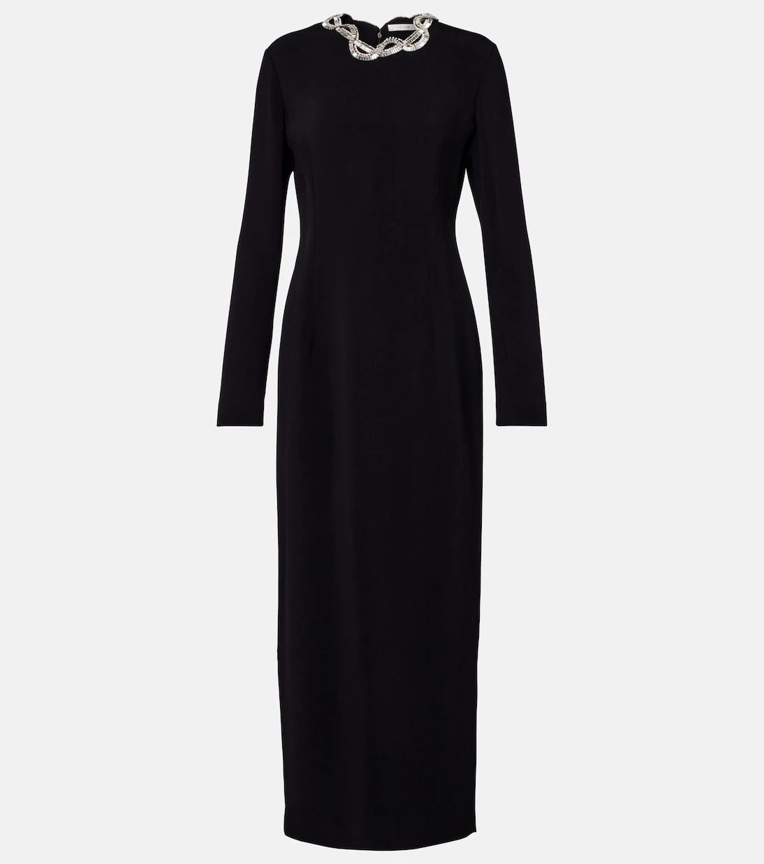 The Row - Mitsuko embellished cady midi dress