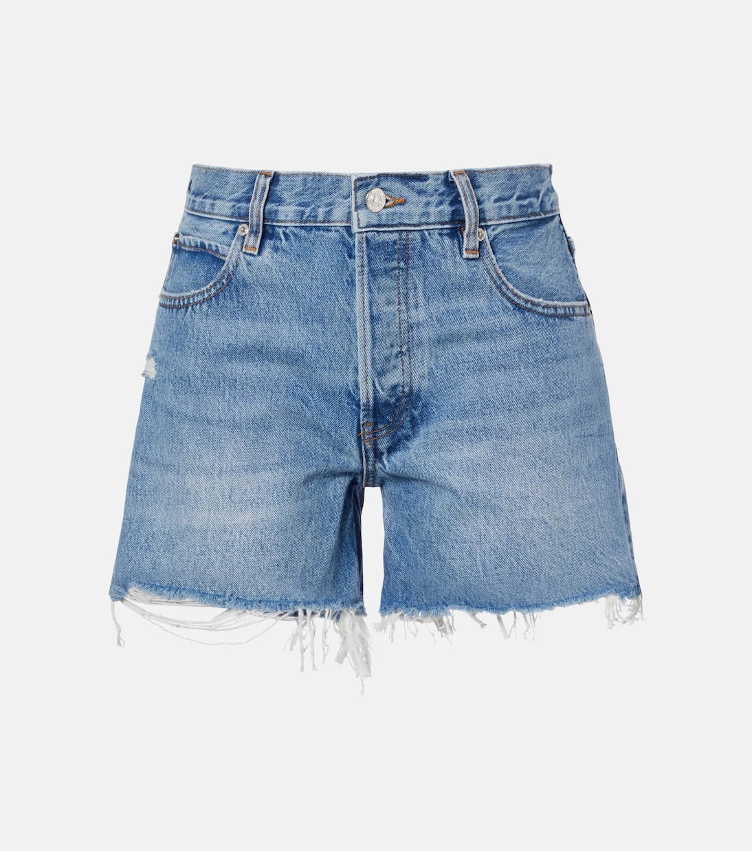 Frame - The Long Hang denim shorts