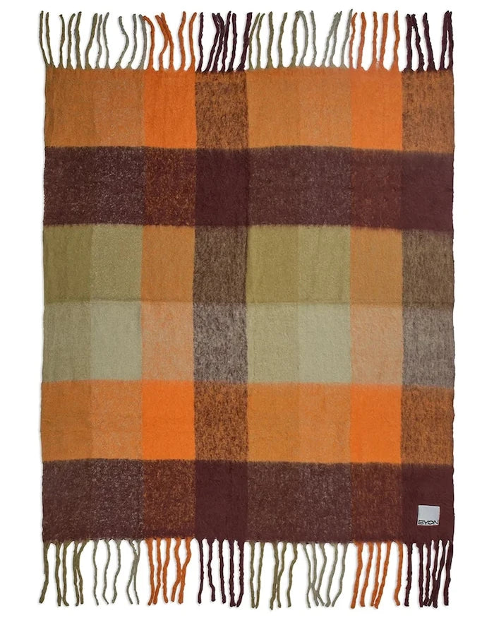 Byon Check 125 x 150 cm Yünlü Yatak Örtüsü