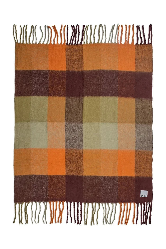 Byon Check 125 x 150 cm Yünlü Yatak Örtüsü