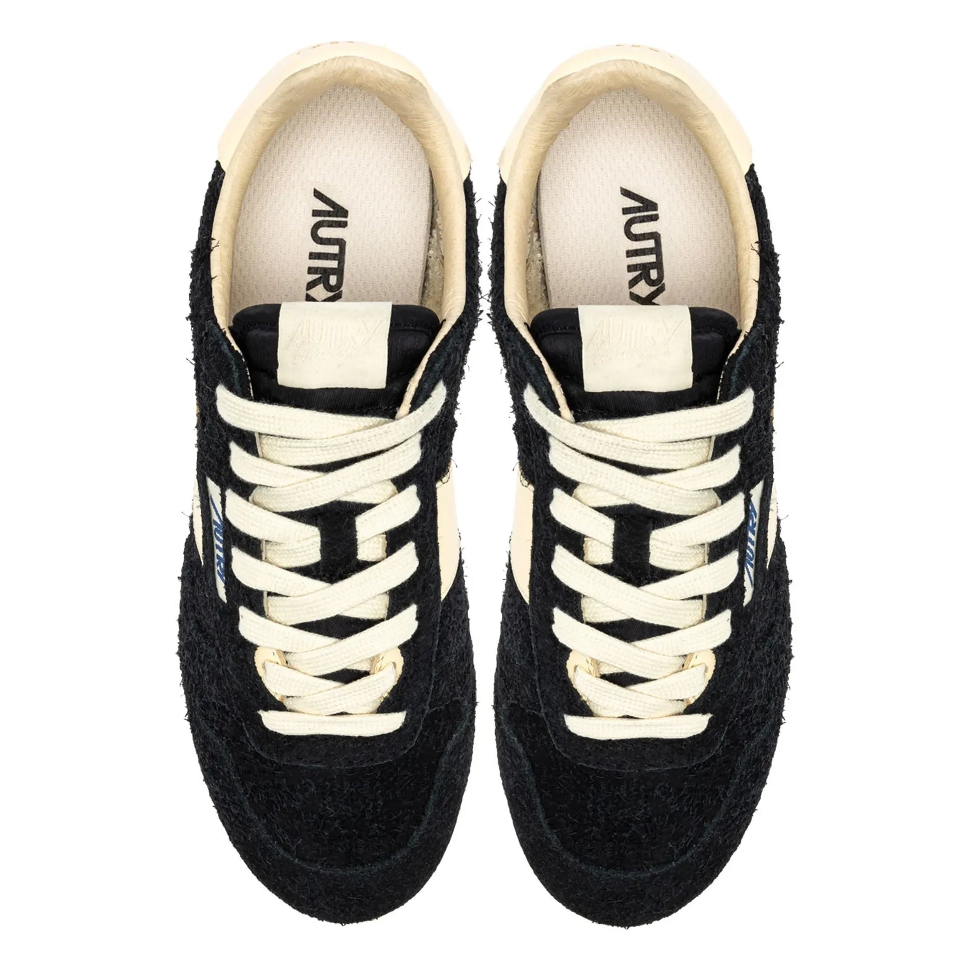 Autry - Windspin Low Two-tone Suede and Leather Sneakers | Black