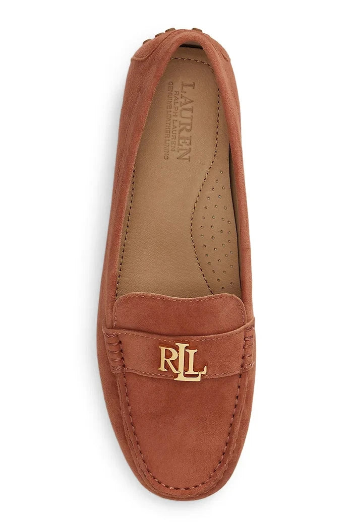 Lauren Ralph Lauren kadın süet mokasen Barnsbury