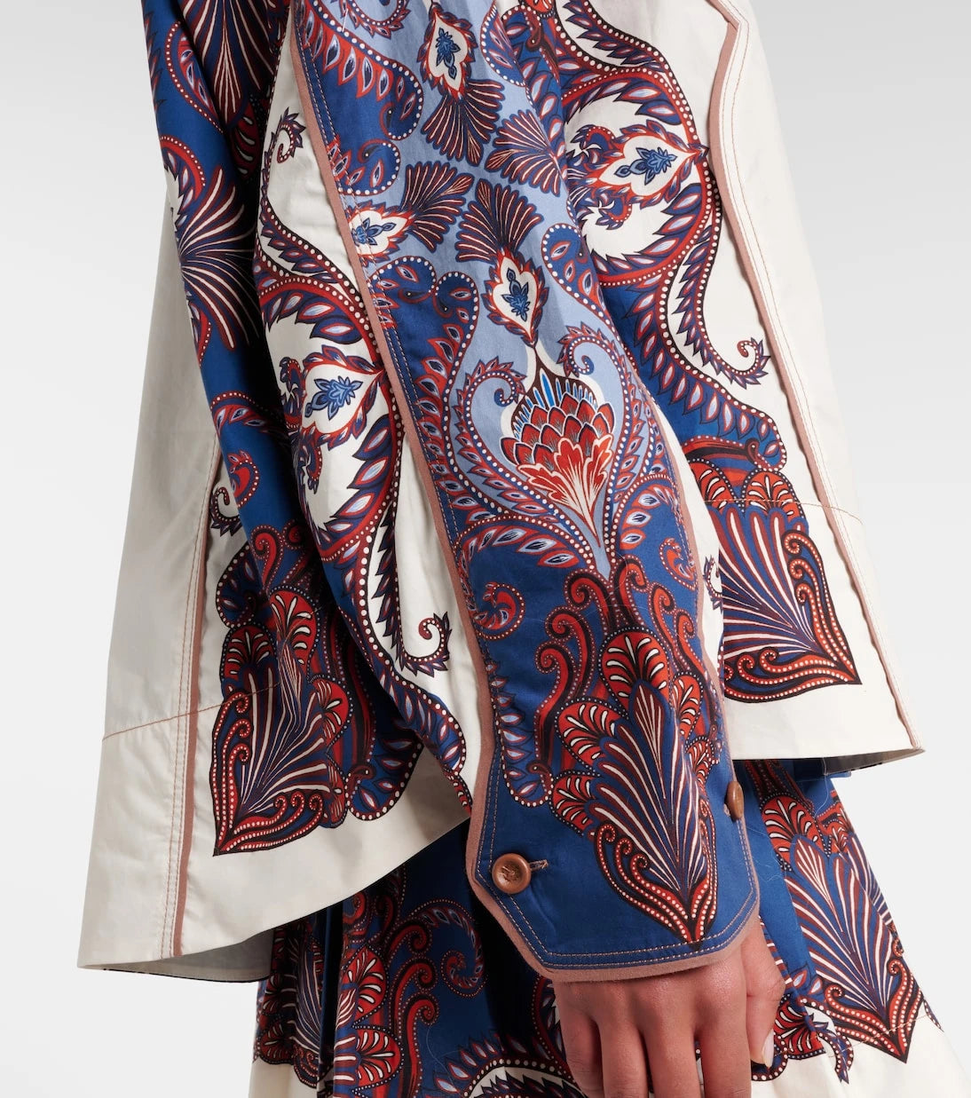 Farm Rio - Arabesque Scarf printed cotton shirt