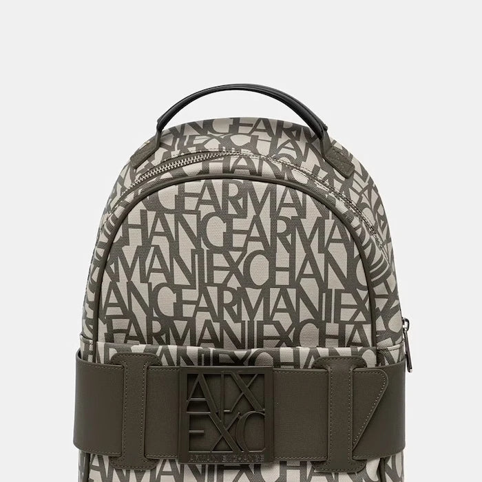 Armani Exchange Suni Deri Kadın Şehir Sırt Çantası