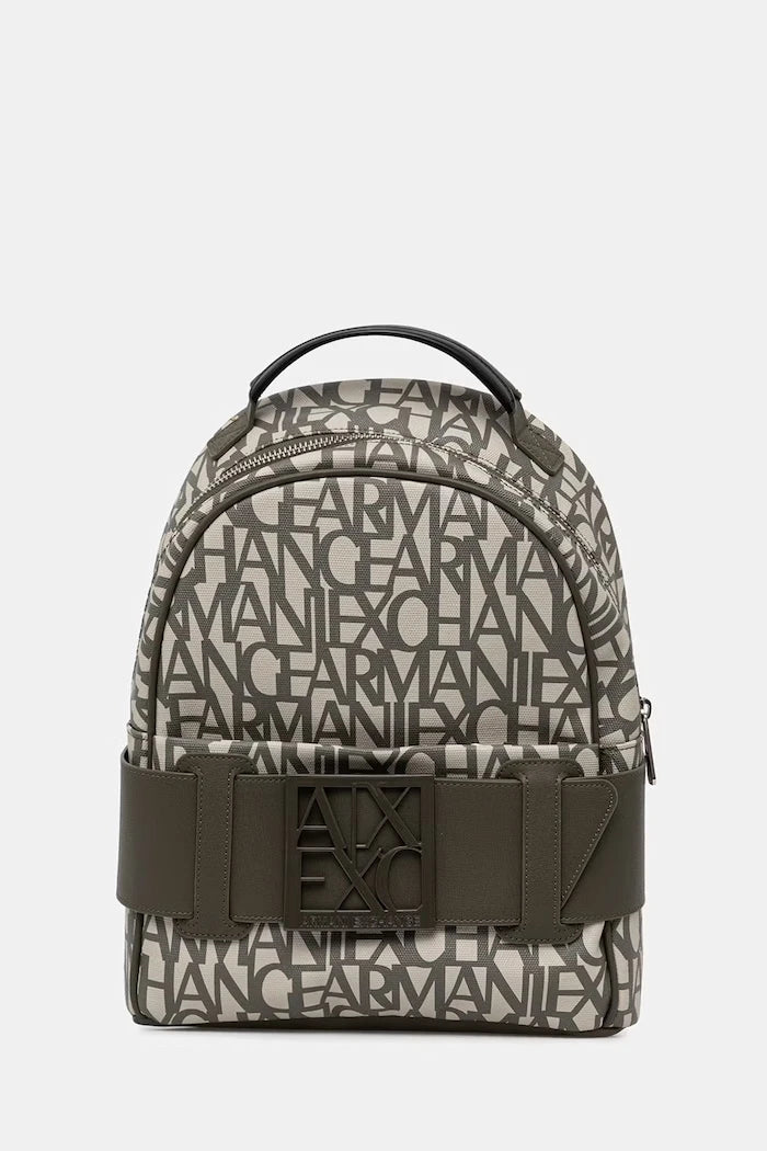 Armani Exchange Suni Deri Kadın Şehir Sırt Çantası
