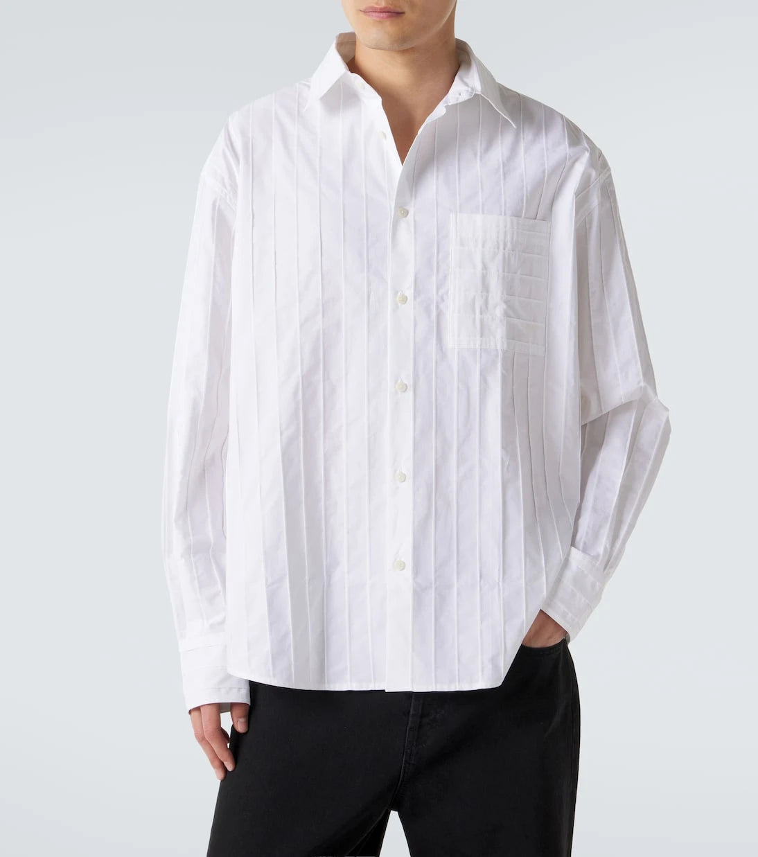 Jacquemus - Camargue embroidered striped cotton shirt