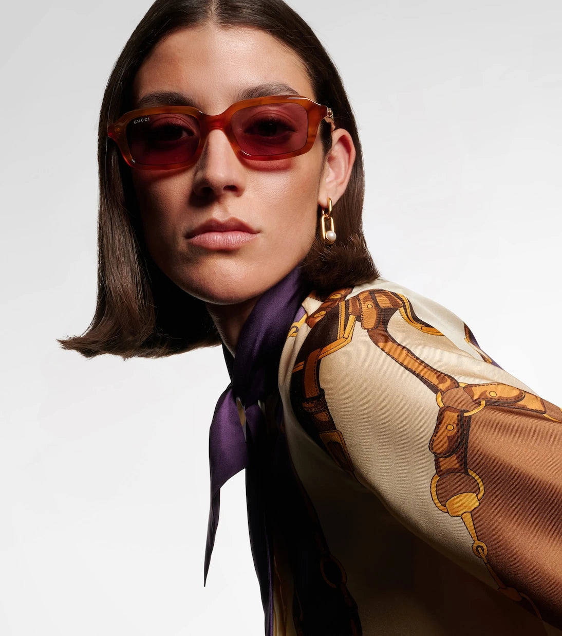 Gucci - Signoria rectangular sunglasses