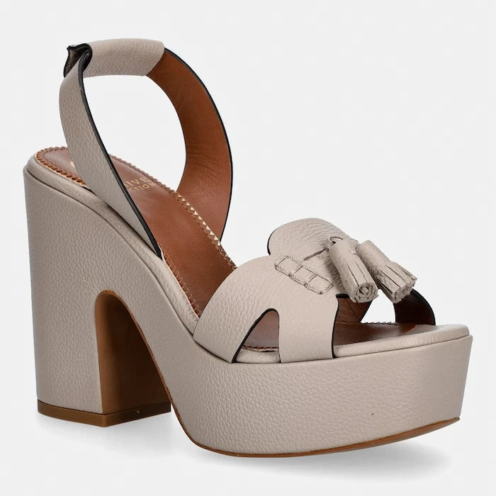 Pollini сандали с дебел ток