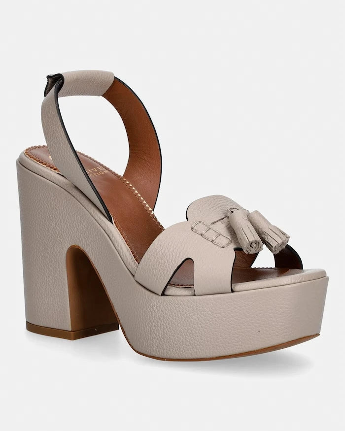 Pollini сандали с дебел ток