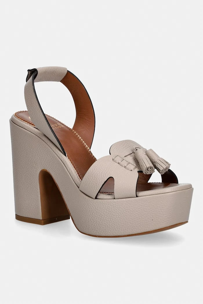 Pollini сандали с дебел ток