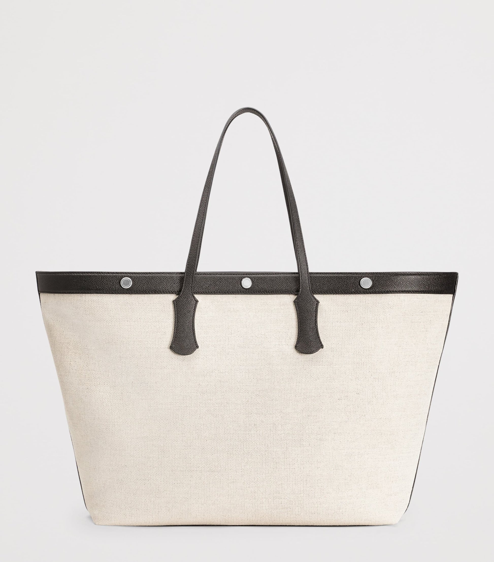 Dolce & Gabbana Canvas-Calfskin Tote Bag