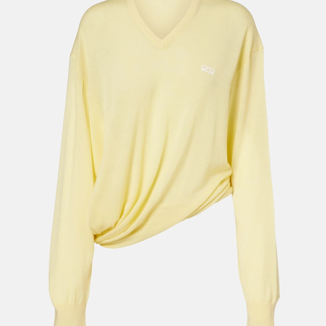 Loewe - Double L asymmetric wool sweater