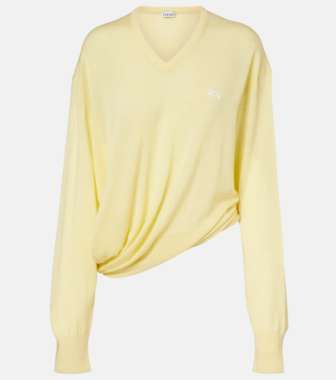 Loewe - Double L asymmetric wool sweater